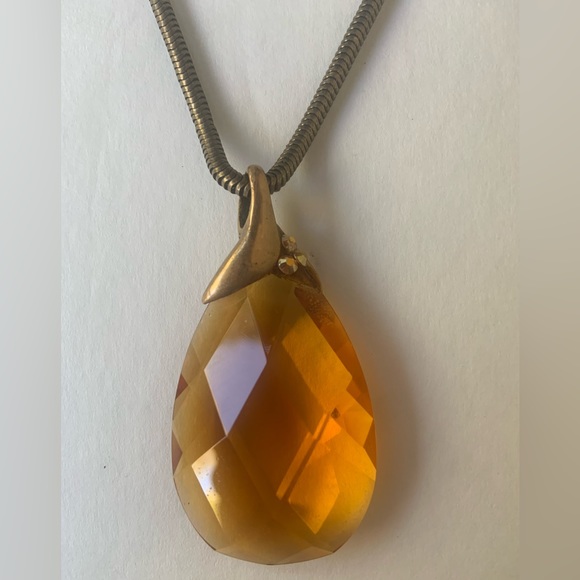 Chico’s Topaz Necklace and Earrings - Picture 2 of 6